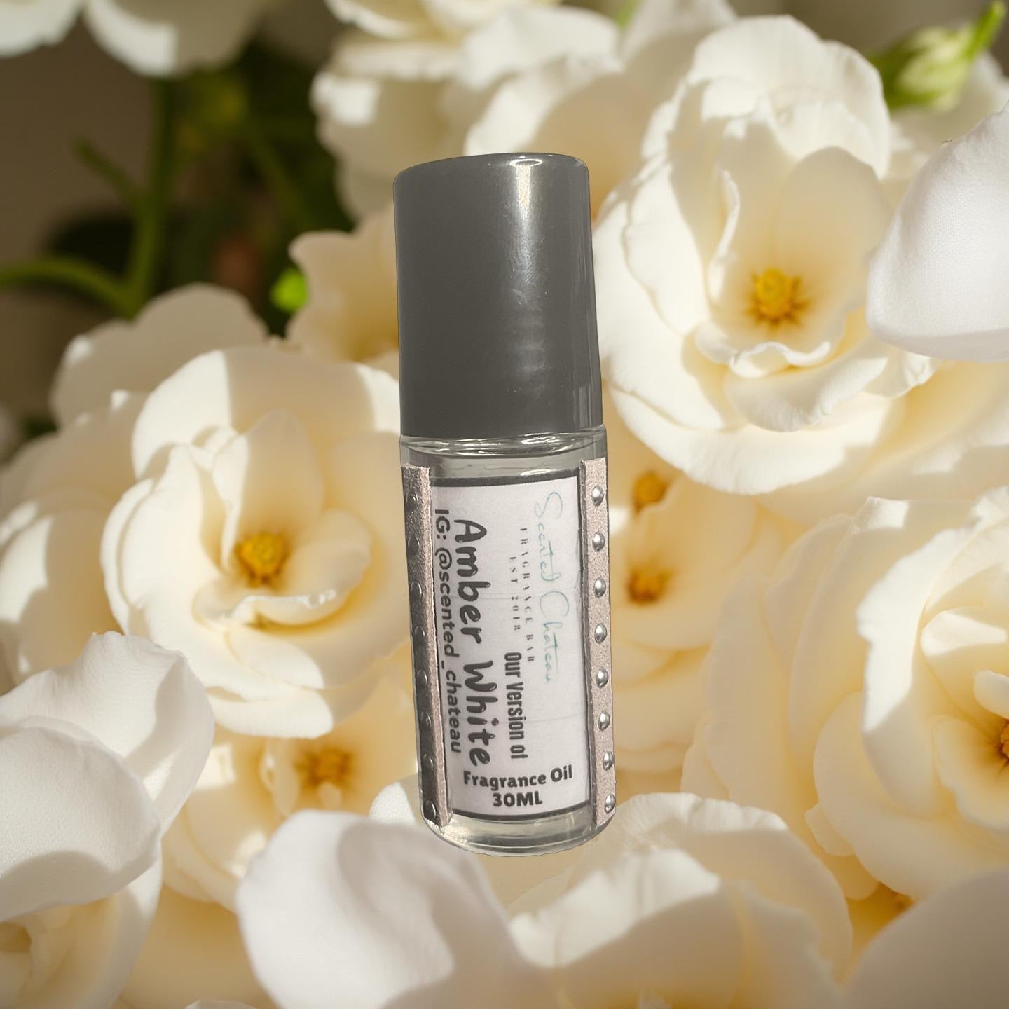 White Amber – Fruity Floral Amber Unisex Body Oil | Scented Chateau Fragrance Bar