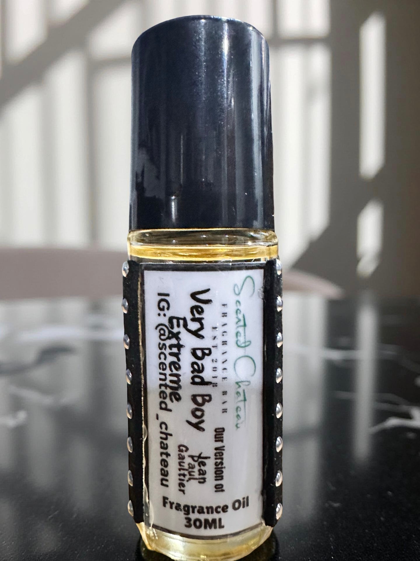 Bad Boy Extreme (Carolina Herrera Type) – Amber Spicy Men’s Body Oil | Scented Chateau Fragrance Bar