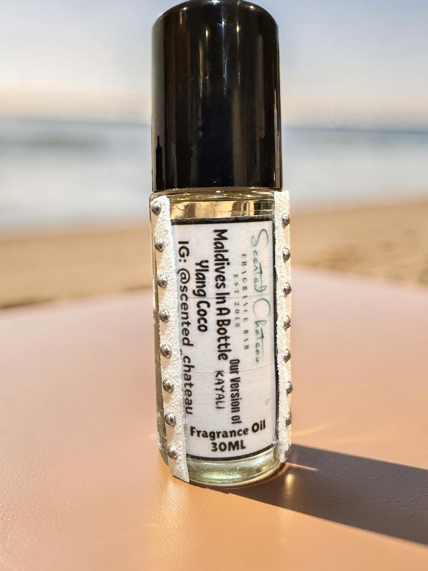 Maldives In A Bottle Ylang Coco 20 (Kayali Type) – Tropical Coconut Floral Fragrance | Scented Chateau Fragrance Bar