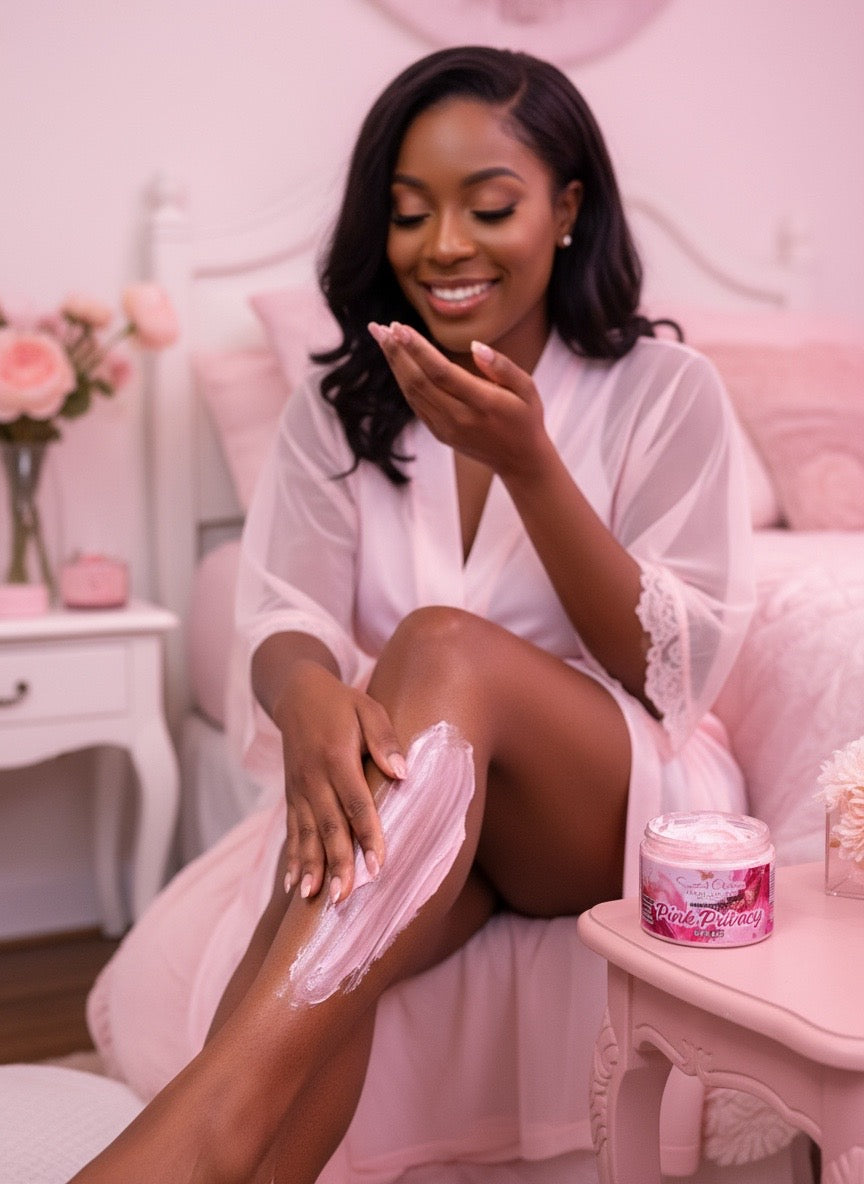 Pink Privacy Whipped Body Butter – Cotton Candy & Strawberry Floral Moisturizer