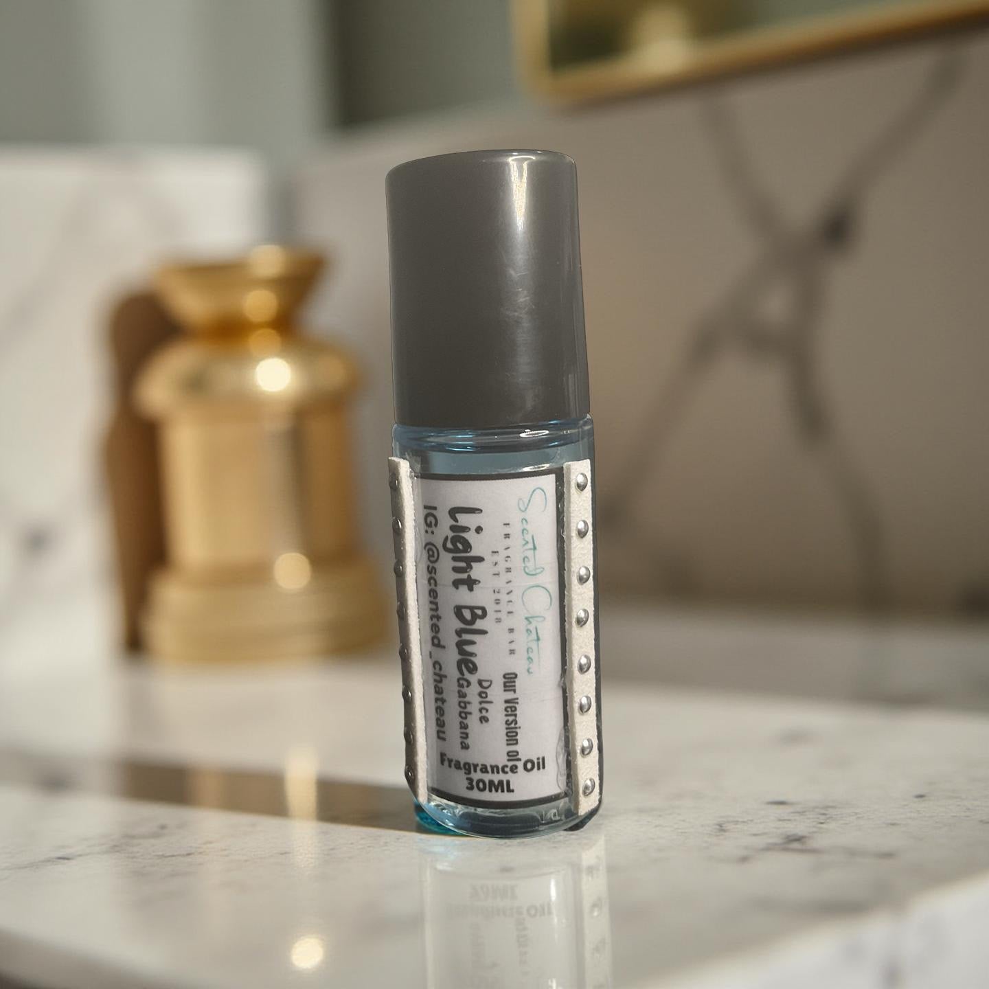 Light Blue (Dolce & Gabbana Type) – Fresh Floral Fruity Body Oil | Scented Chateau Fragrance Bar