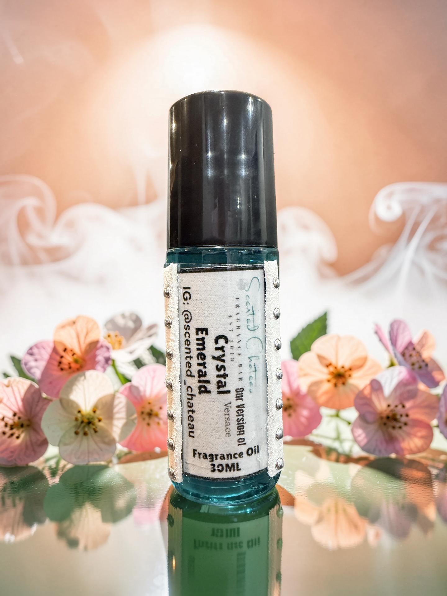 Crystal Emerald (Type) Fragrance Oil – Peach Raspberry Floral Musk Scent | Scented Chateau