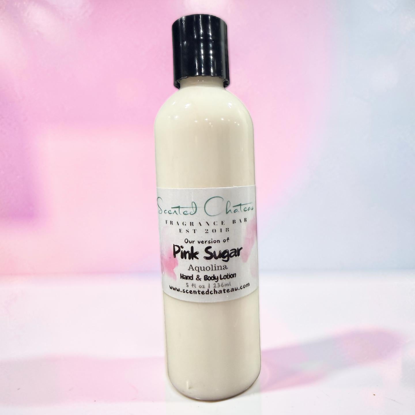 Pink Sugar Hand & Body Lotion | Sweet Cotton Candy & Vanilla Moisturizer | Scented Chateau