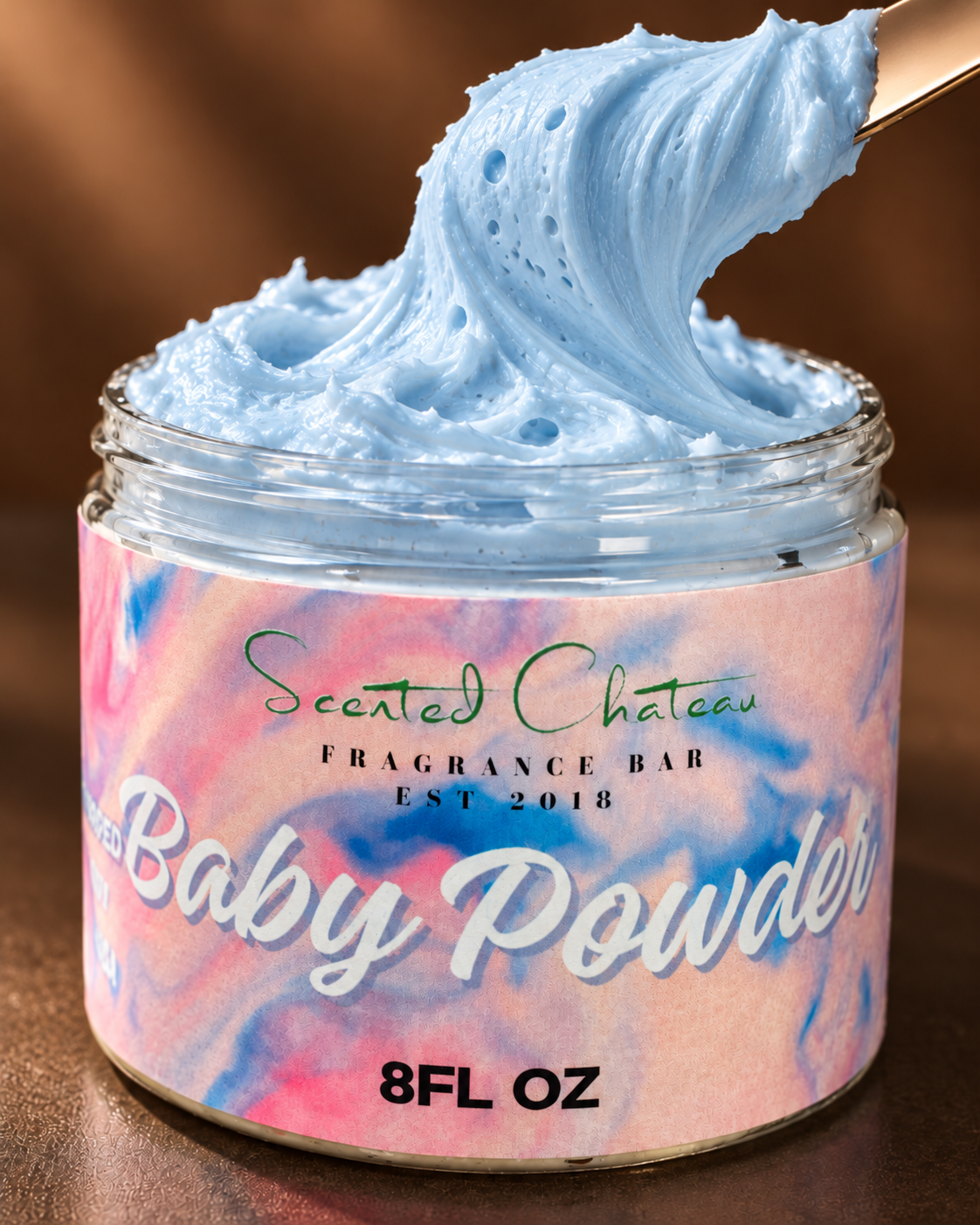 Baby Powder Whipped Body Butter – Soft Rose, Mimosa & Vanilla Moisturizer