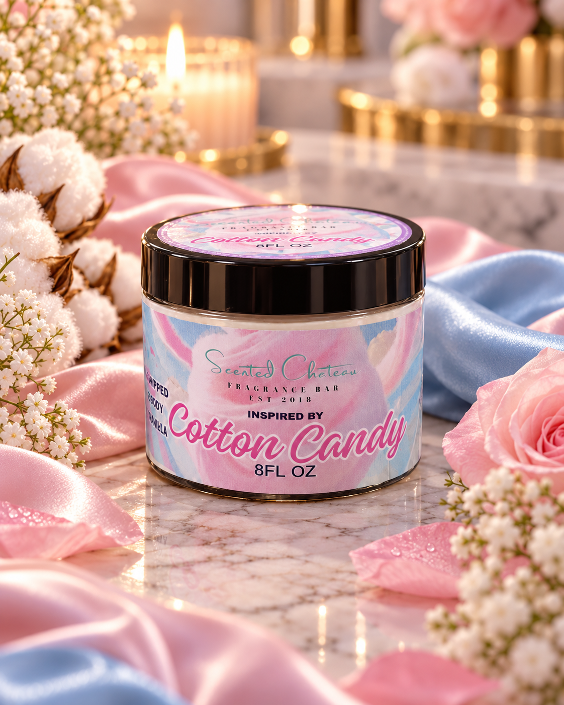 Cotton Candy Whipped Body Mimosa – Sweet Sugar & Vanilla Cloud Moisturizer