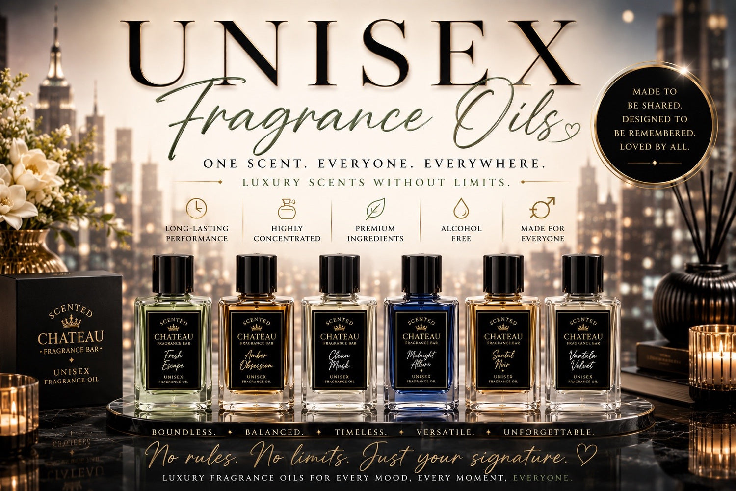 Unisex Signature Fragrance Oil Collection