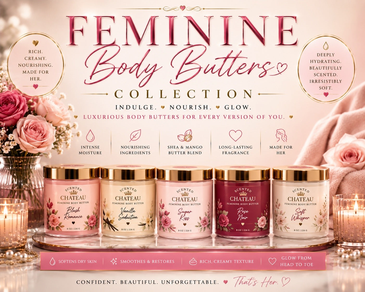 Feminine Body Butter Collection
