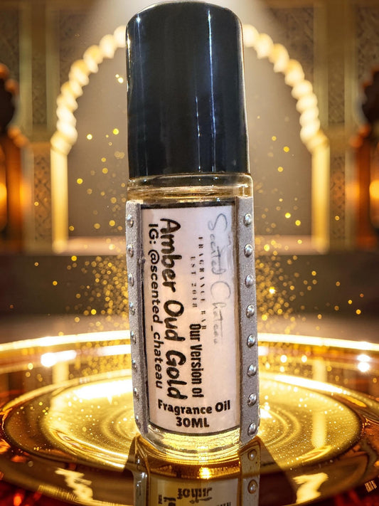 Amber Oud Gold Edition (Al Haramain Type) – Sweet Amber Vanilla Unisex Body Oil | Scented Chateau Fragrance Bar