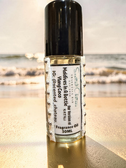 Maldives In A Bottle Ylang Coco 20 (Kayali Type) – Tropical Coconut Floral Fragrance | Scented Chateau Fragrance Bar