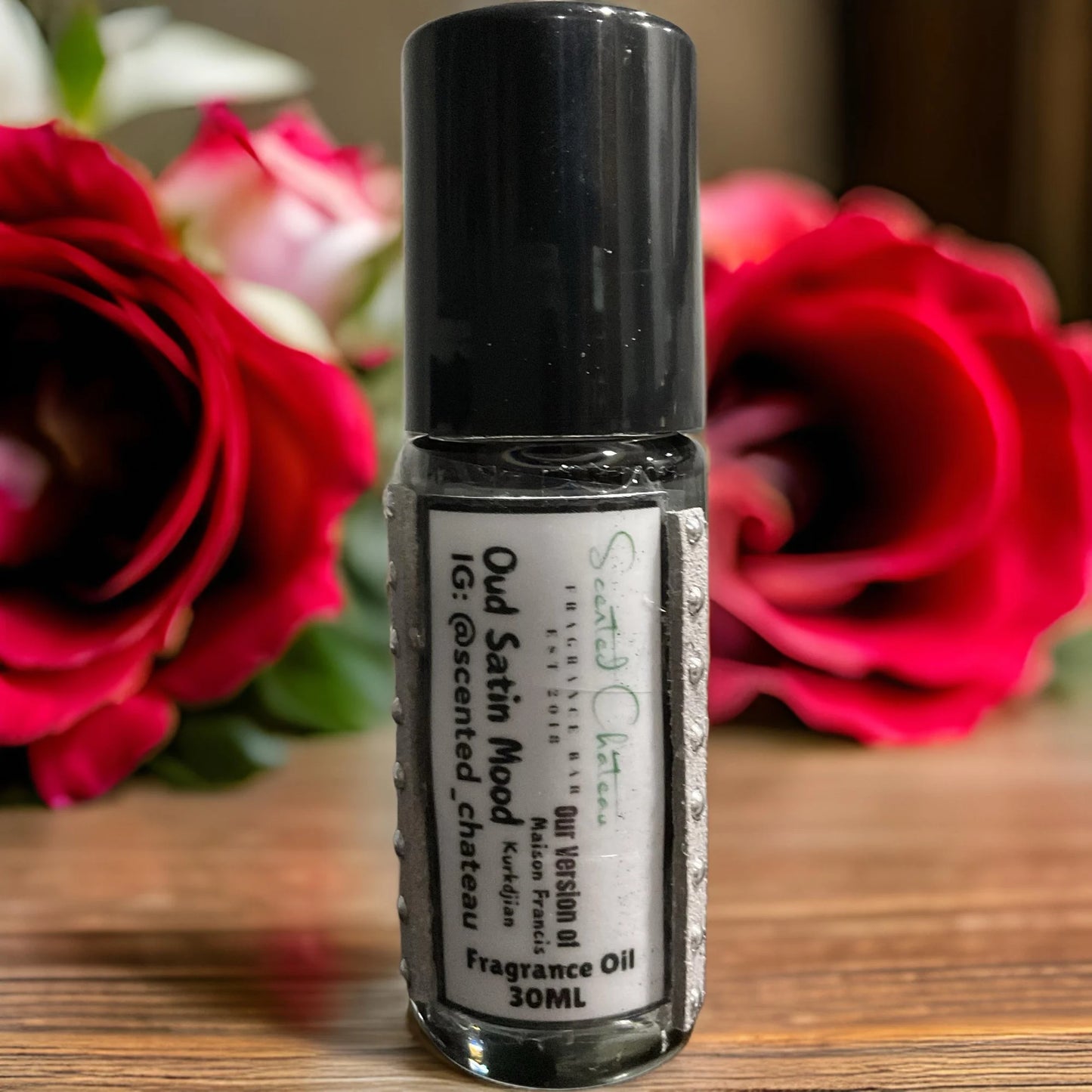 Oud Satin Mood (Maison Francis Kurkdjian Type) – Amber Woody Unisex Body Oil | Scented Chateau Fragrance Bar