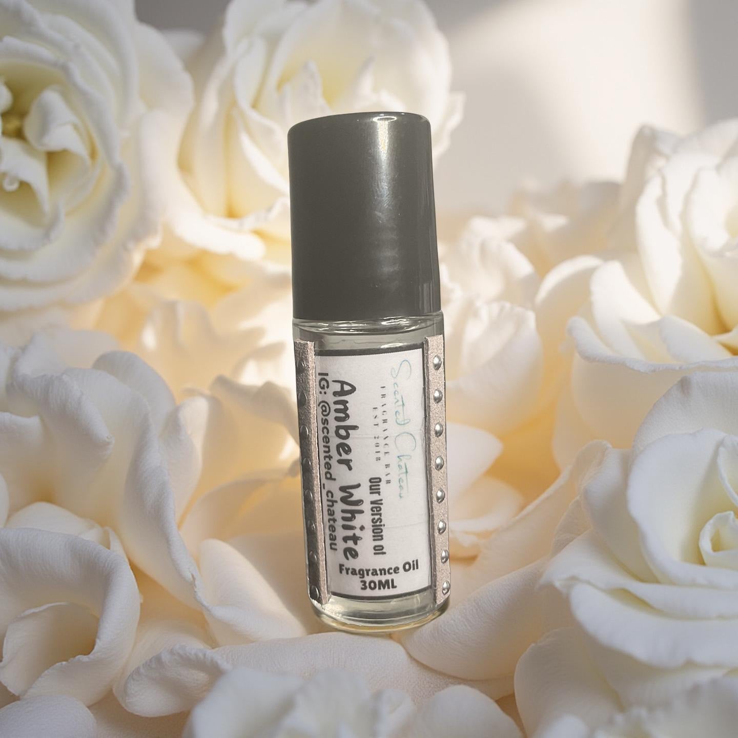 White Amber – Fruity Floral Amber Unisex Body Oil | Scented Chateau Fragrance Bar