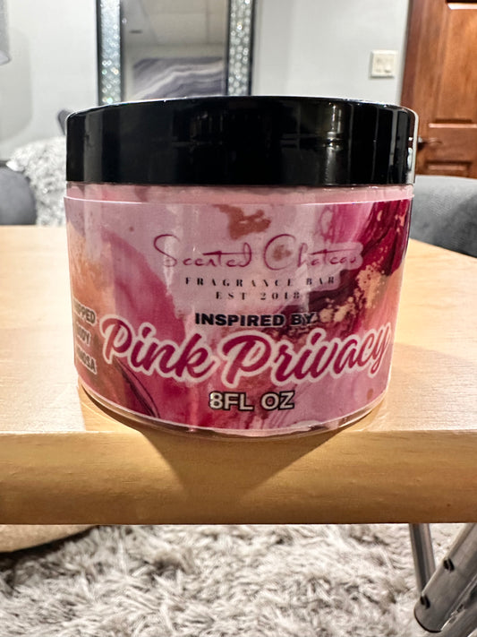 Pink Privacy Whipped Body Butter – Cotton Candy & Strawberry Floral Moisturizer