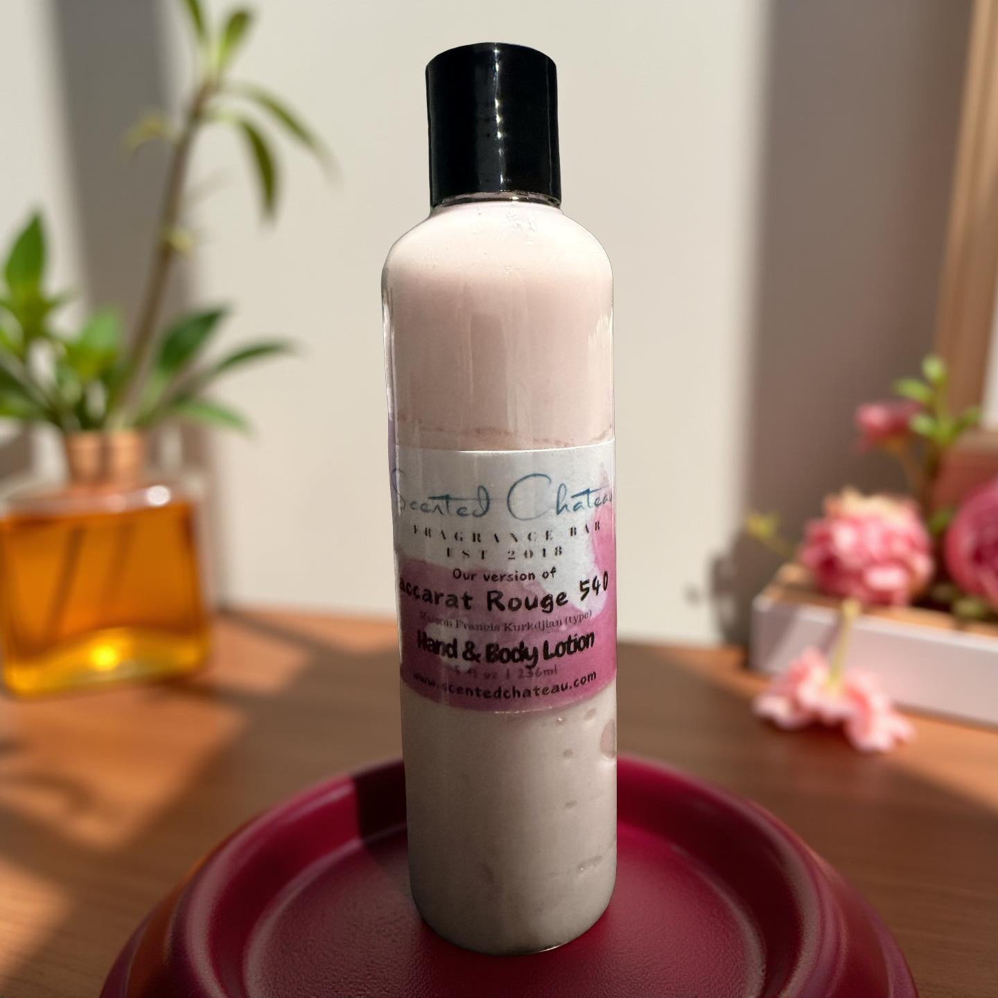 Baccarat Rouge 540 Hand & Body Lotion (Maison Francis Kurdjan Type) – Hydrating Luxury Scent | Scented Chateau Fragrance Bar