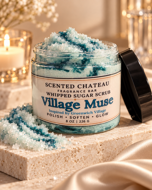 Village Muse Whipped Sugar Scrub | Sweet Floral Gourmand Body Polish