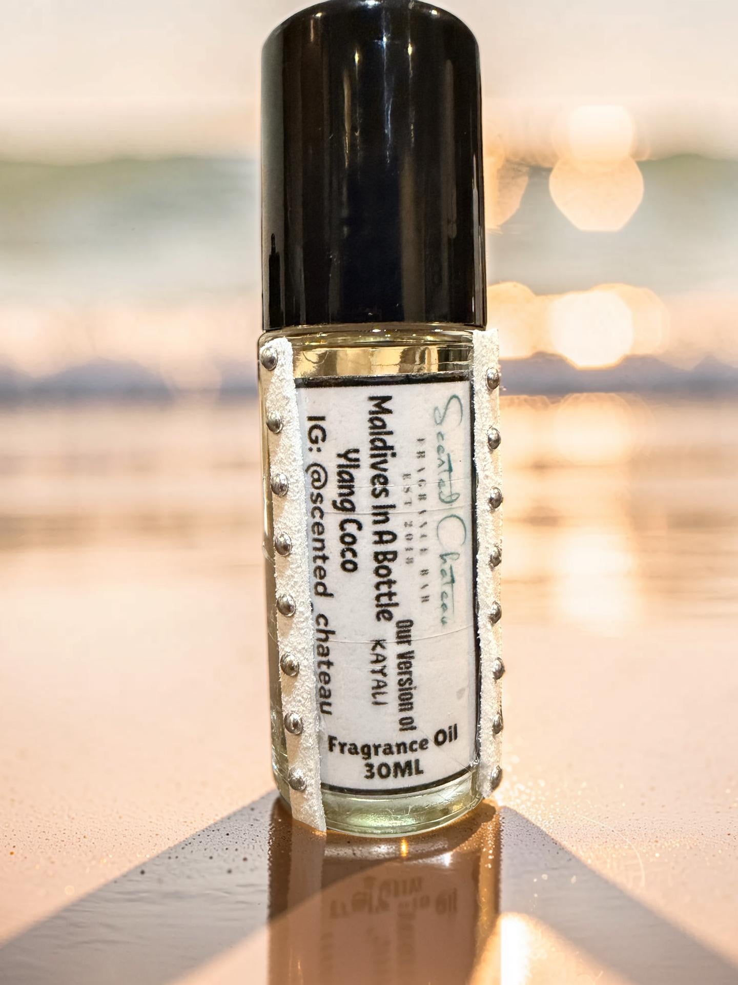 Maldives In A Bottle Ylang Coco 20 (Kayali Type) – Tropical Coconut Floral Fragrance | Scented Chateau Fragrance Bar