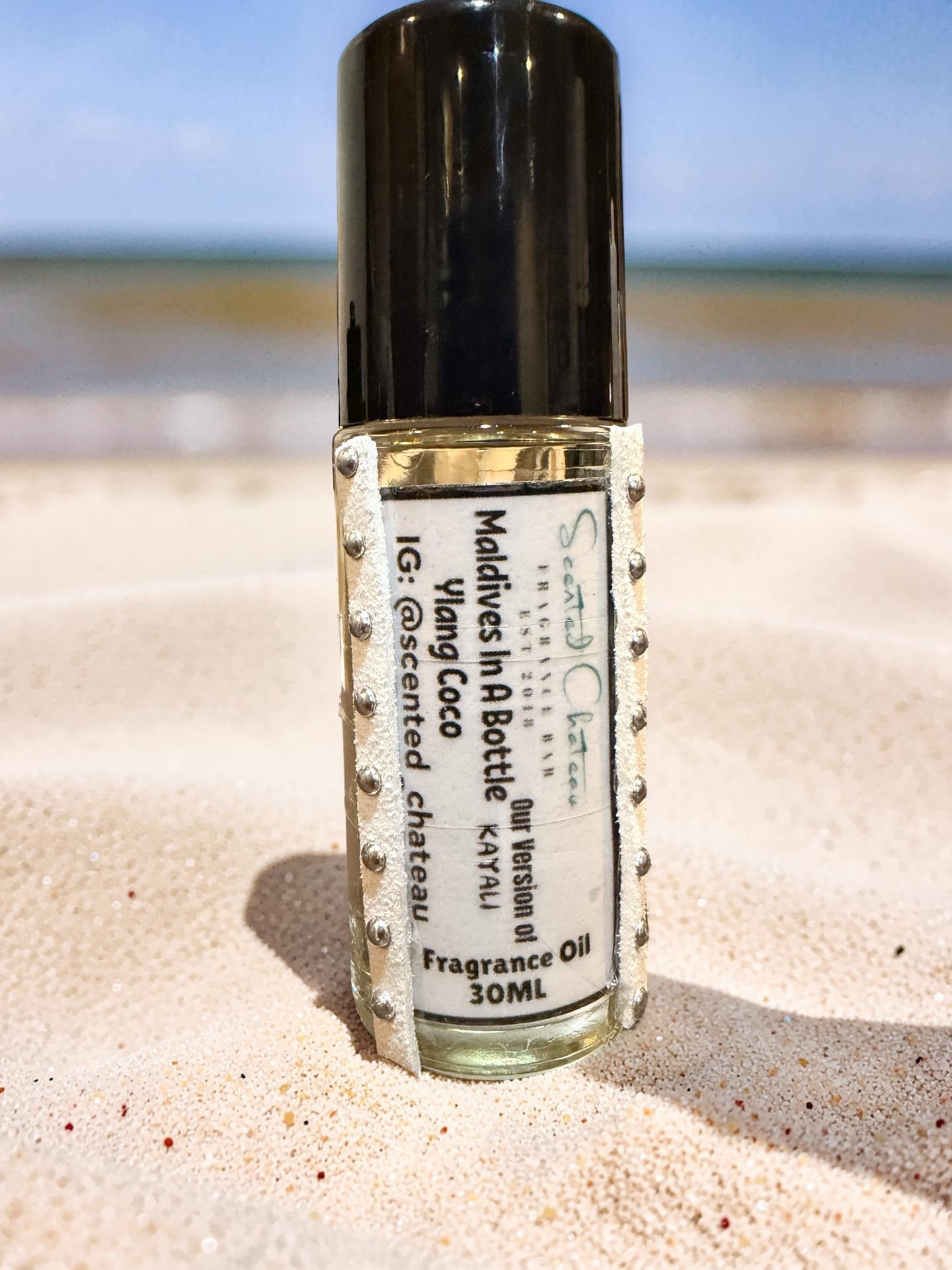 Maldives In A Bottle Ylang Coco 20 (Kayali Type) – Tropical Coconut Floral Fragrance | Scented Chateau Fragrance Bar