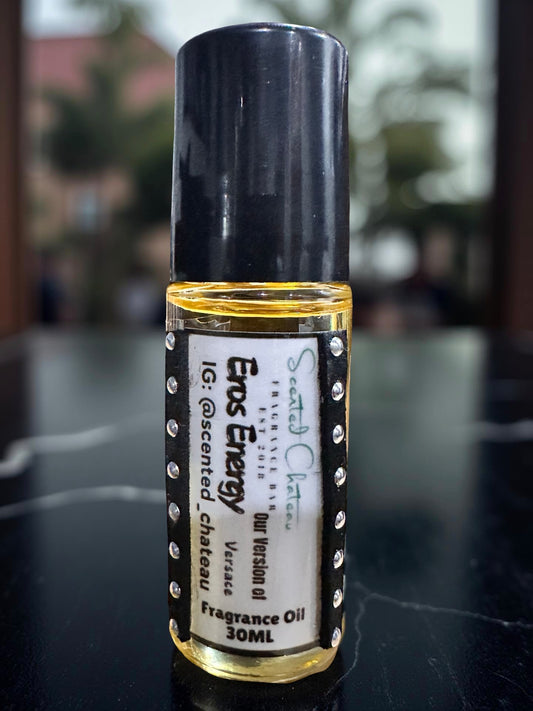 Eros Energy (Versace Type) – Vibrant Citrus Aromatic Men’s Body Oil | Scented Chateau Fragrance Bar