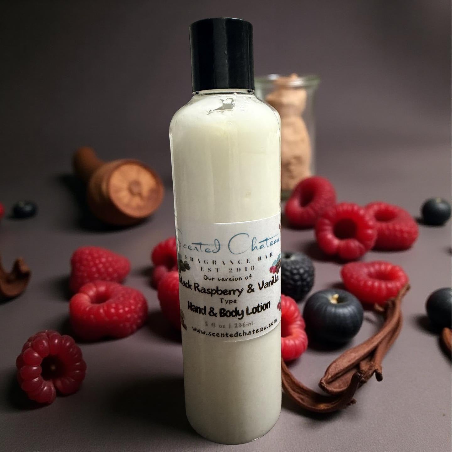 Black Raspberry & Vanilla Hand & Body Lotion – Fruity Floral Moisturizer | Scented Chateau Fragrance Bar
