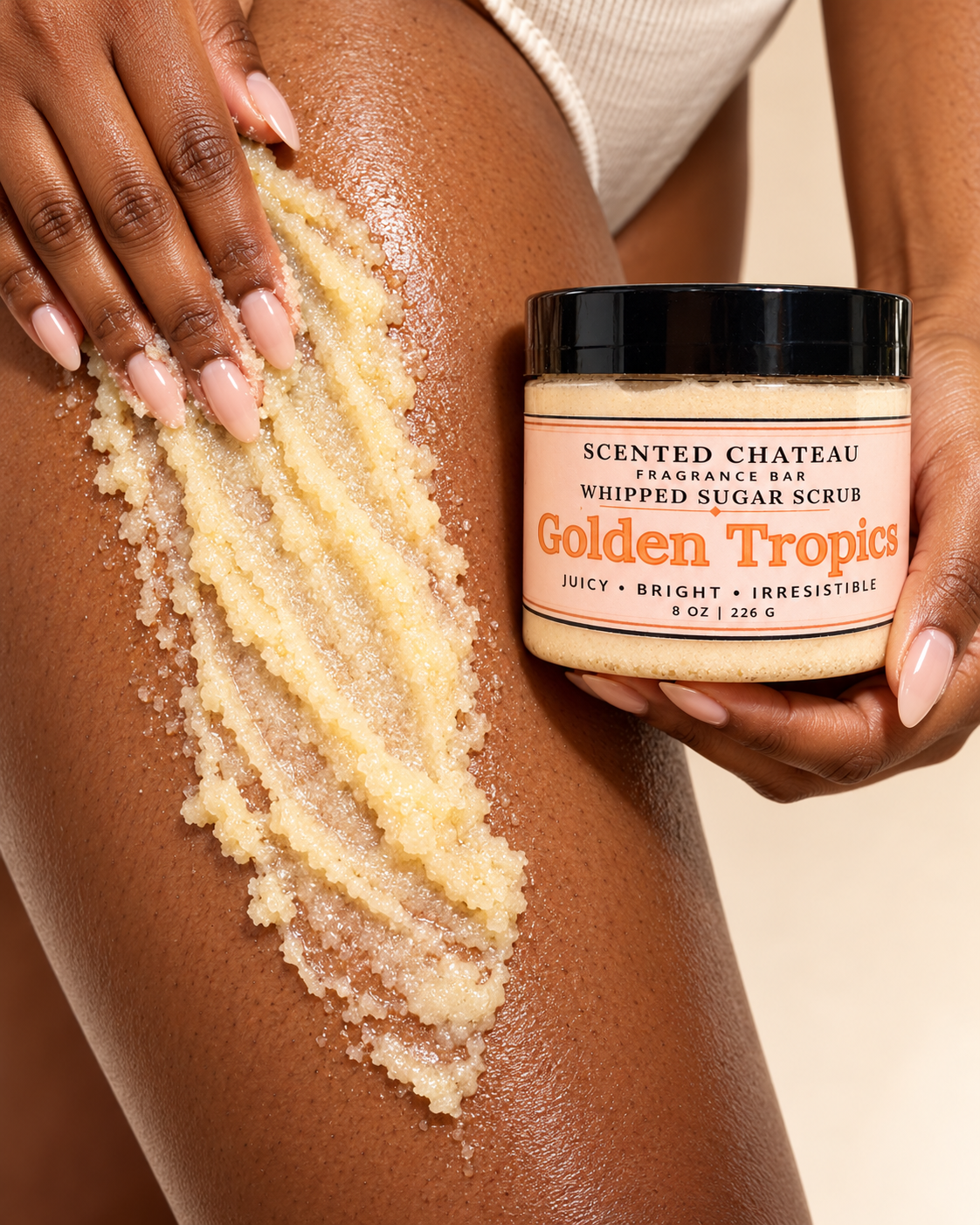 Golden Tropic Whipped Sugar Scrub | Pineapple Mango Body Polish