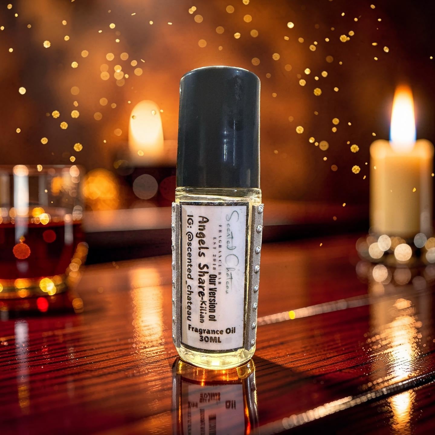 Angels’ Share (Kilian Type) – Rich Amber Vanilla Unisex Body Oil | Scented Chateau Fragrance Bar