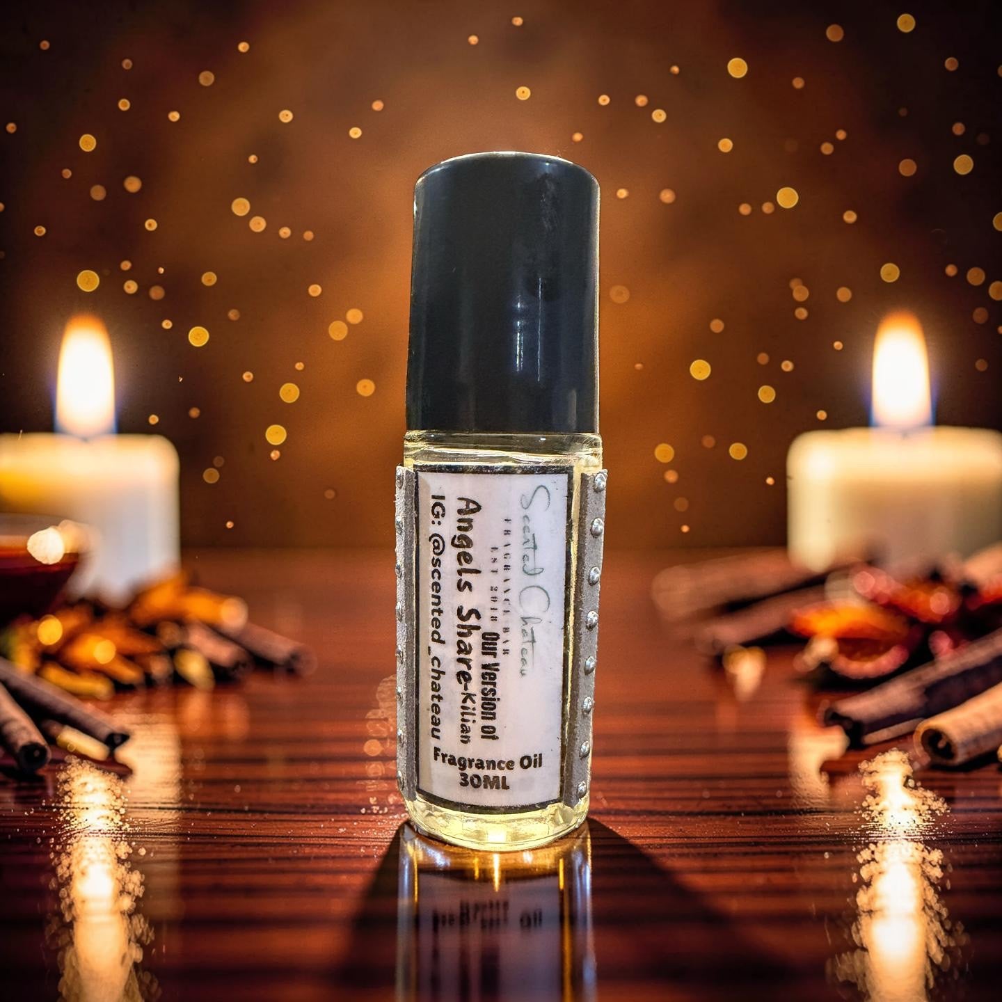 Angels’ Share (Kilian Type) – Rich Amber Vanilla Unisex Body Oil | Scented Chateau Fragrance Bar