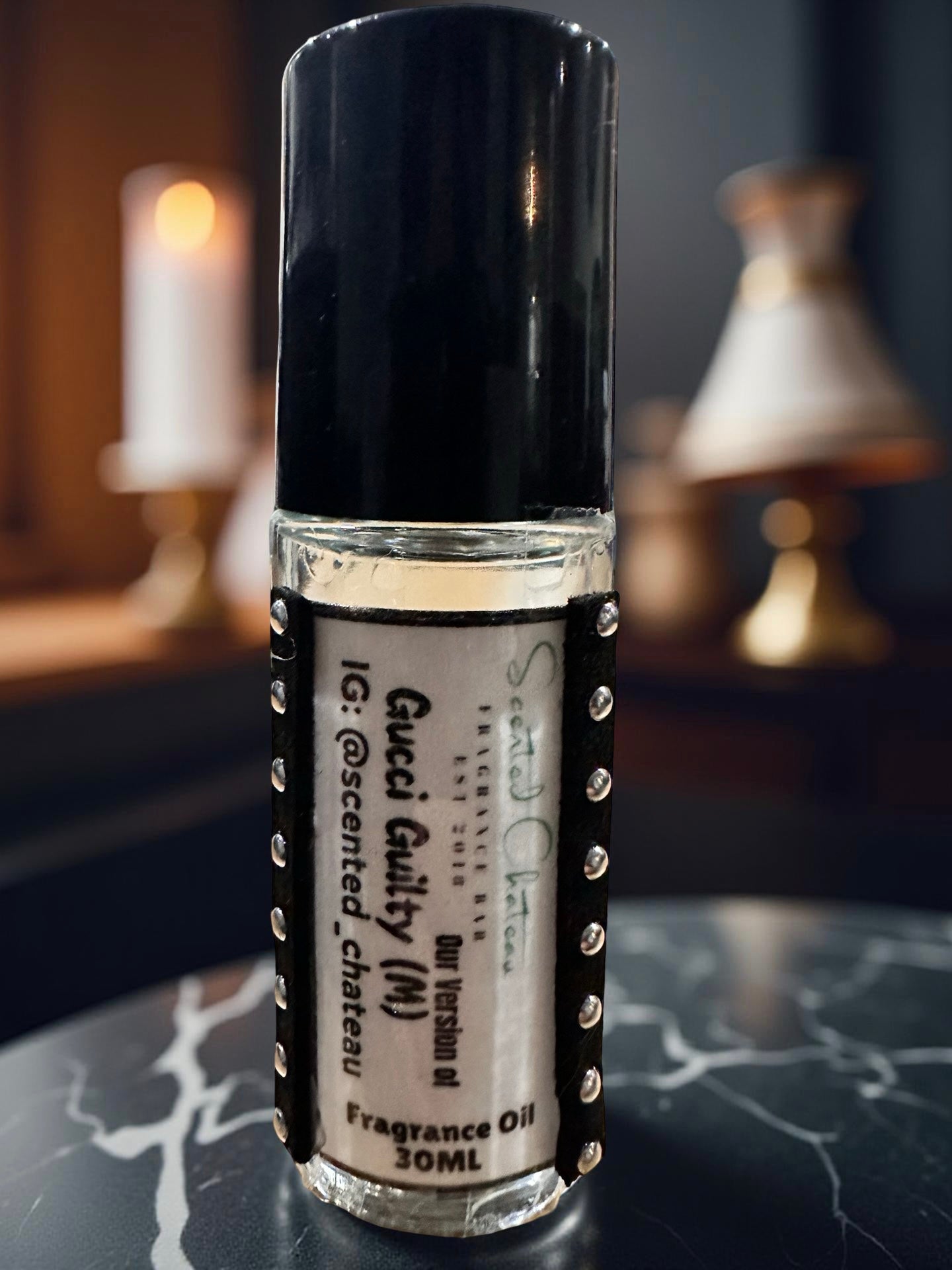 Guilty Pour Homme (Gucci Type) – Woody Aromatic Men’s Body Oil | Scented Chateau Fragrance Bar