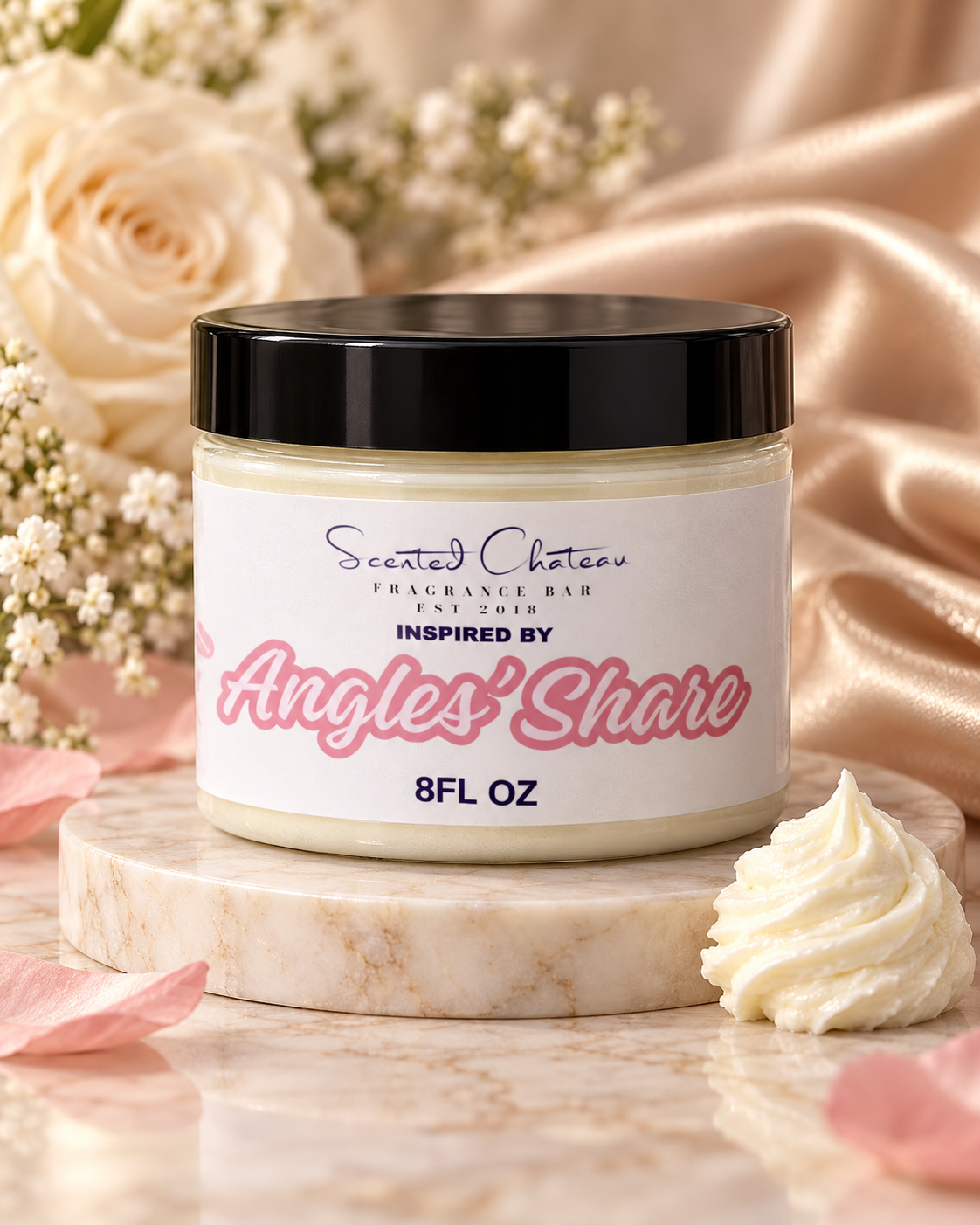 Angels’ Share Whipped Body Butter (Kilian Type) – Cognac, Vanilla & Cinnamon Luxury Moisturizer