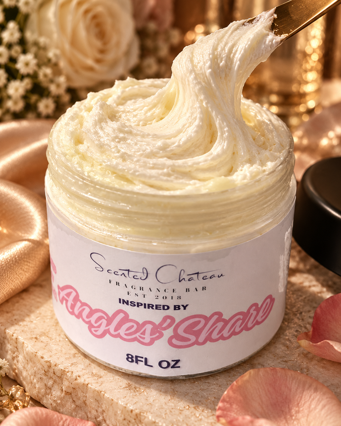 Angels’ Share Whipped Body Butter (Kilian Type) – Cognac, Vanilla & Cinnamon Luxury Moisturizer