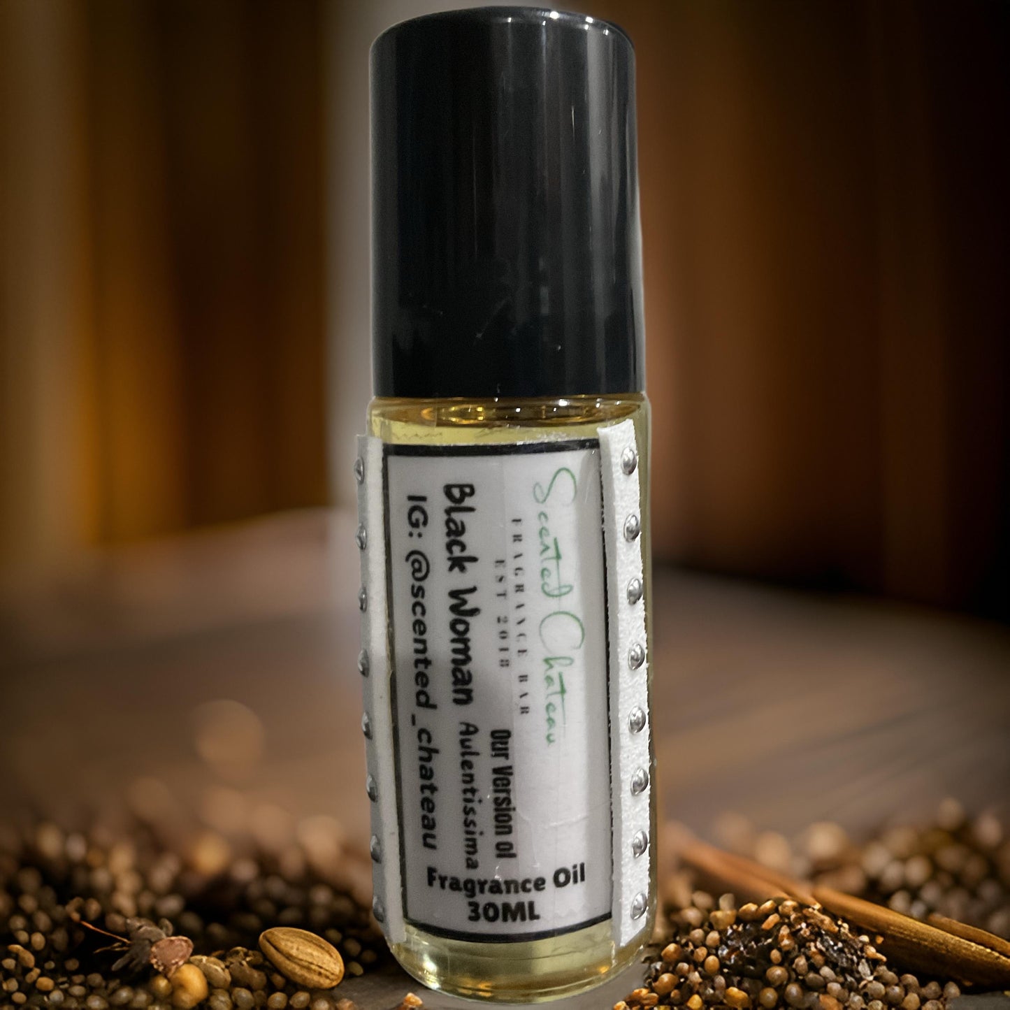 Black Woman (Aulentissima Type) – Oriental Spicy Body Oil | Scented Chateau Fragrance Bar