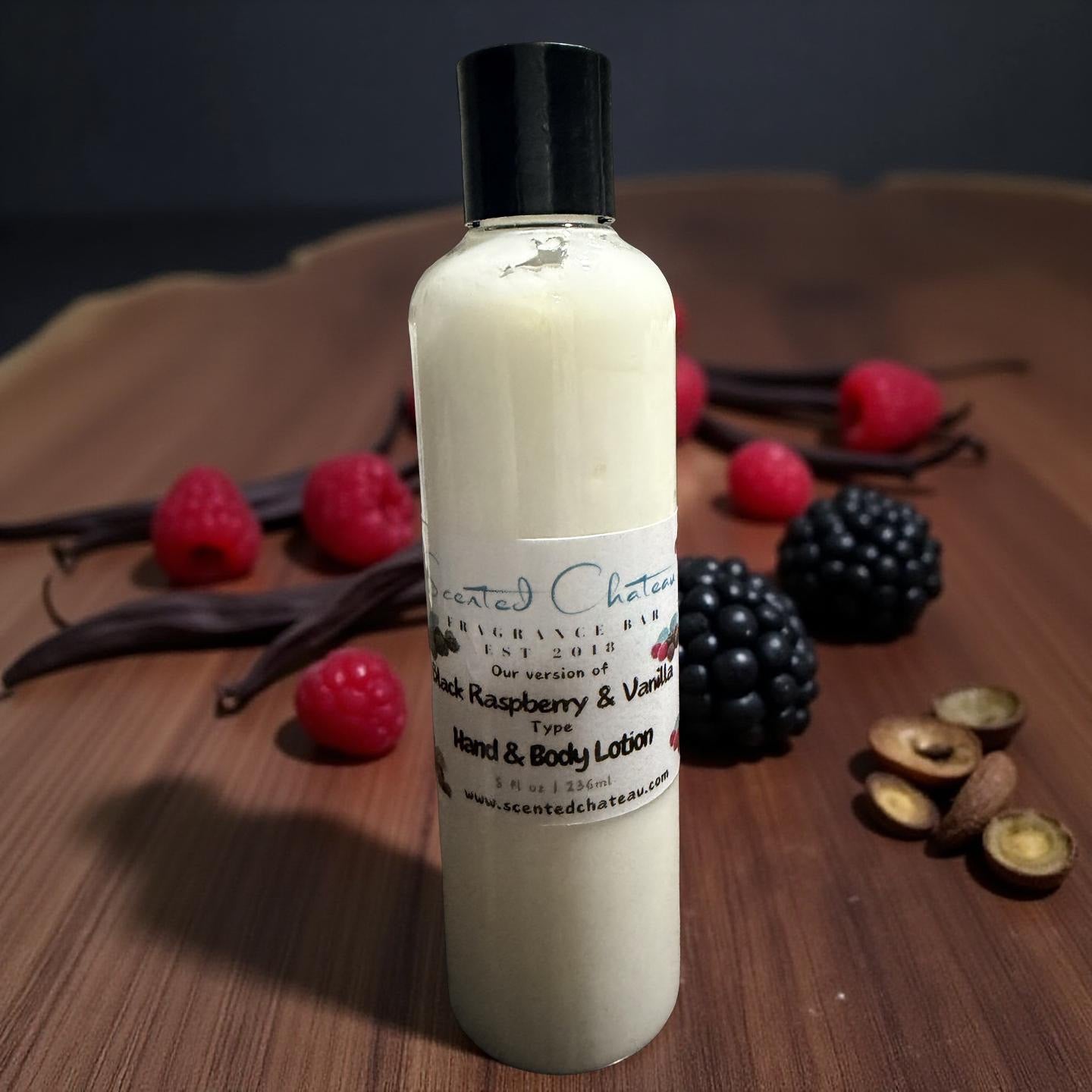 Black Raspberry & Vanilla Hand & Body Lotion – Fruity Floral Moisturizer | Scented Chateau Fragrance Bar