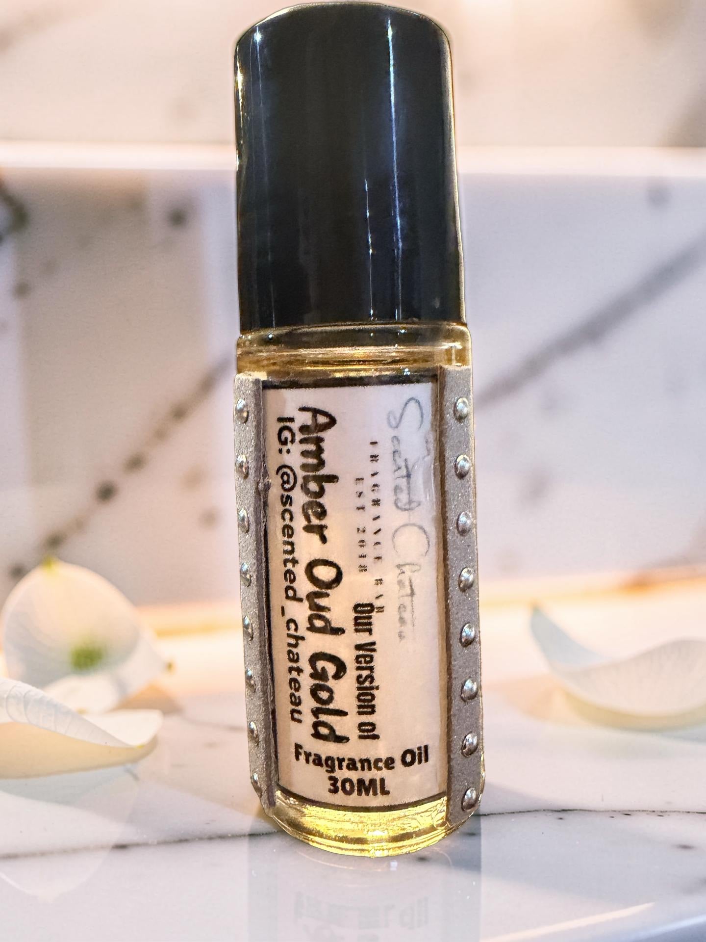 Amber Oud Gold Edition (Al Haramain Type) – Sweet Amber Vanilla Unisex Body Oil | Scented Chateau Fragrance Bar