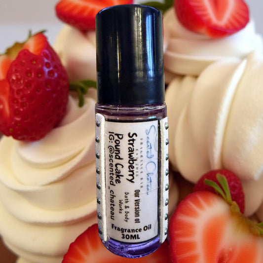 Strawberry Pound Cake Fragrance Oil | Sweet Strawberry & Vanilla Cake Scent – Scented Chateau Fragrance Bar