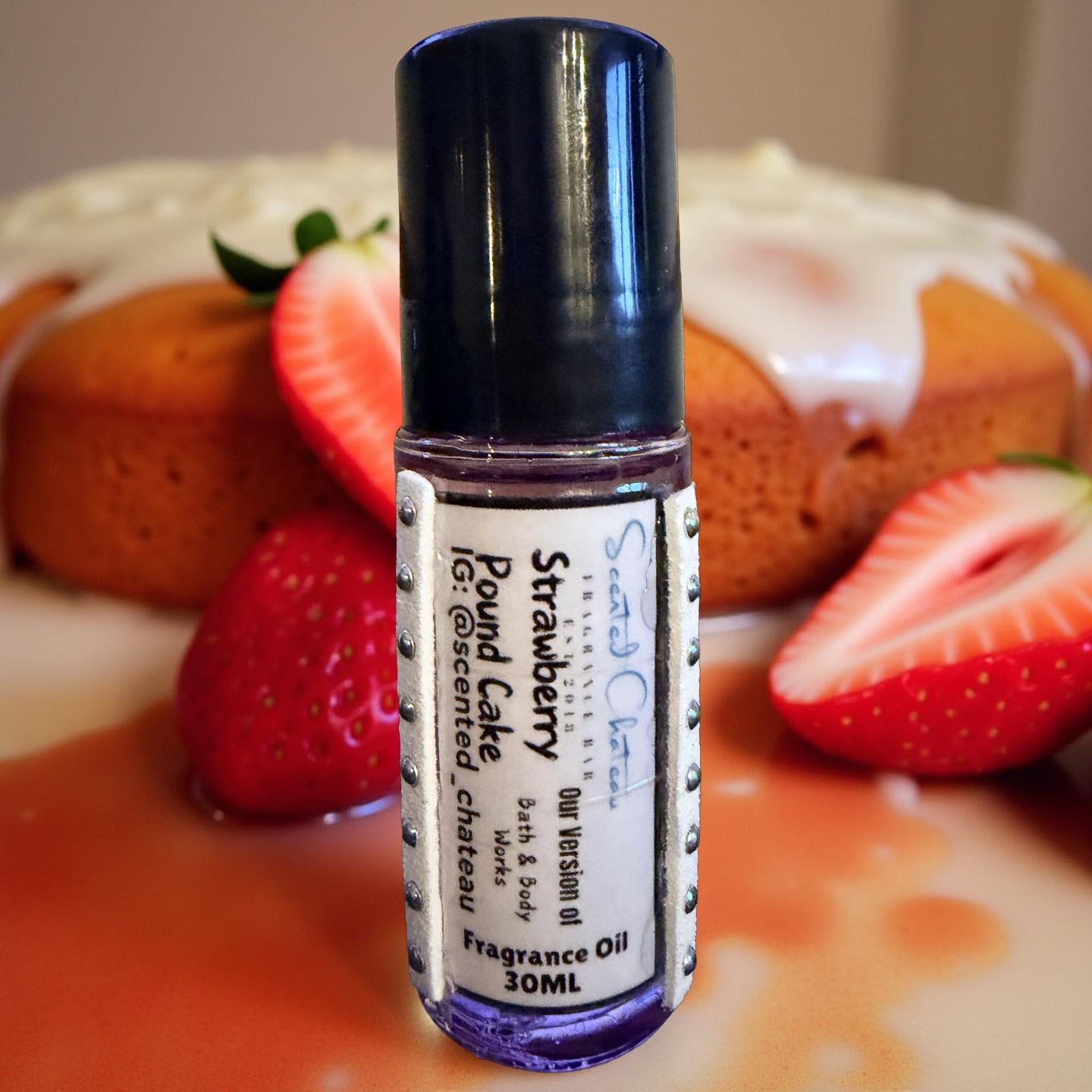 Strawberry Pound Cake Fragrance Oil | Sweet Strawberry & Vanilla Cake Scent – Scented Chateau Fragrance Bar