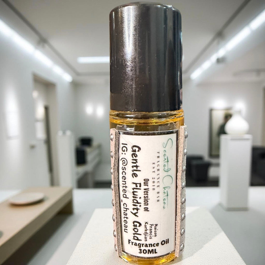 Gentle Fluidity Gold (Maison Francis Kurkdjian Type) – Amber Vanilla Unisex Body Oil | Scented Chateau Fragrance Bar