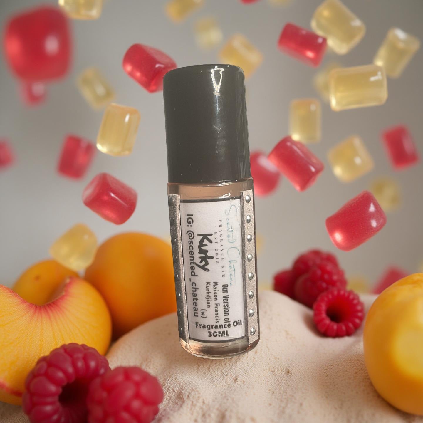 Kurky (Maison Francis Kurkdjian Type) – Sweet Fruity Unisex Body Oil | Scented Chateau Fragrance Bar