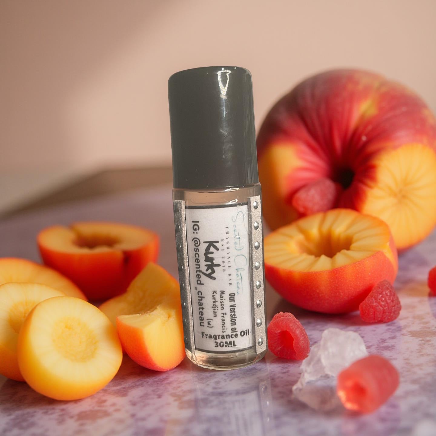 Kurky (Maison Francis Kurkdjian Type) – Sweet Fruity Unisex Body Oil | Scented Chateau Fragrance Bar