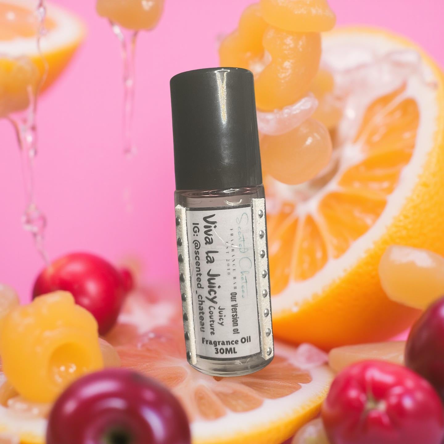 Viva La Juicy (Juicy Couture Type) – Floral Fruity Gourmand Body Oil | Scented Chateau Fragrance Bar