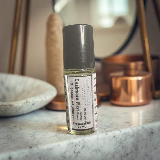 Cashmere Mist (Donna Karan Type) – Soft Floral Woody Musk Women’s Body Oil | Scented Chateau Fragrance Bar