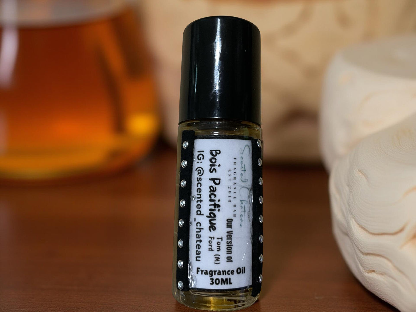 Bois Pacifique (Tom Ford Type) – Warm Woody Aromatic Men’s Body Oil | Scented Chateau Fragrance Bar