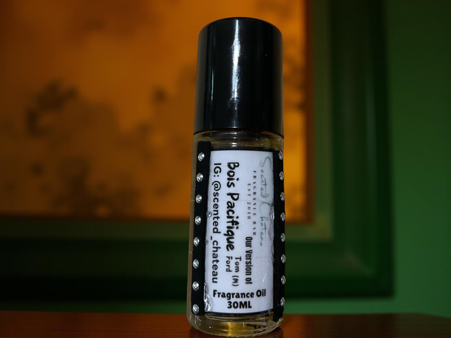 Bois Pacifique (Tom Ford Type) – Warm Woody Aromatic Men’s Body Oil | Scented Chateau Fragrance Bar