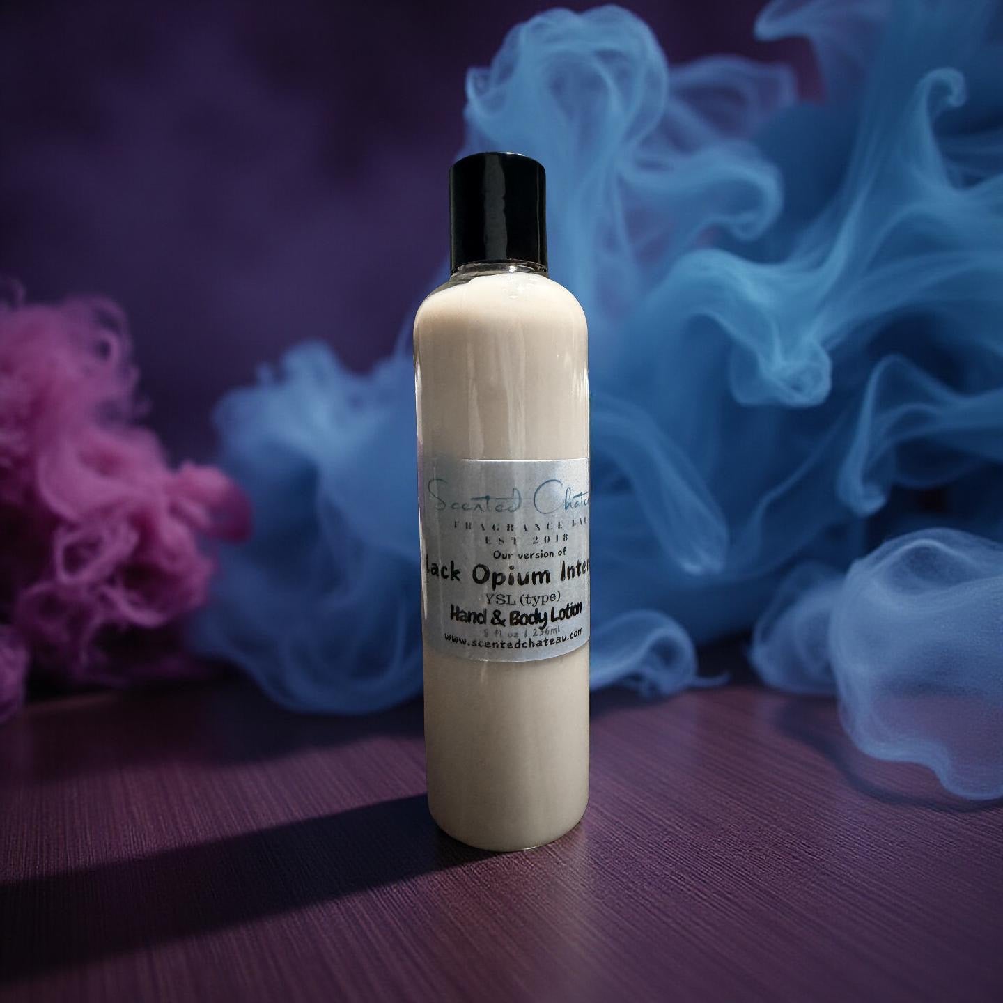 Black Opium Intense Hand & Body Lotion (Yves Saint Laurent Type) – Warm Vanilla Coffee Scent | Scented Chateau Fragrance Bar