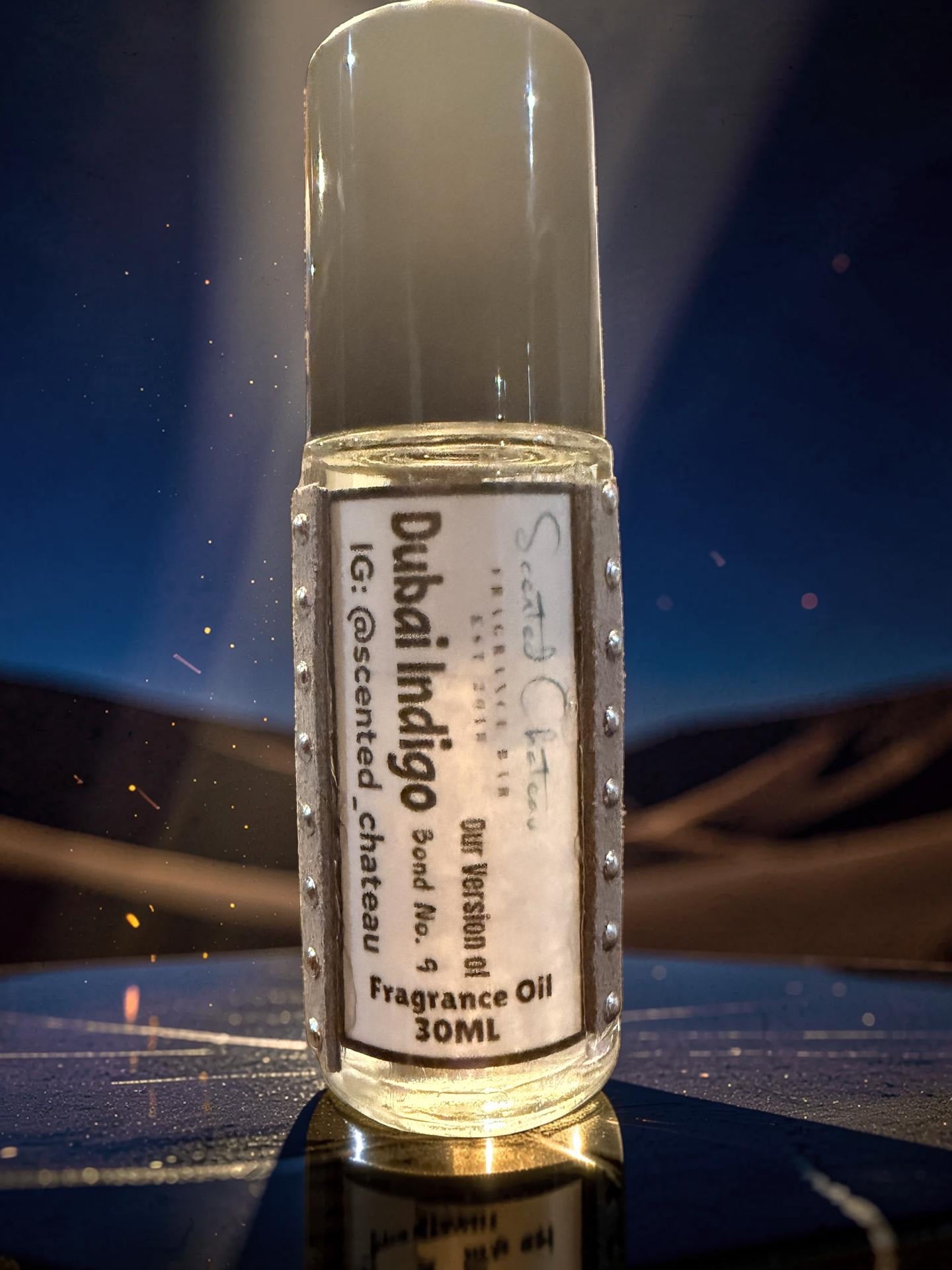 Dubai Indigo (Bond No. 9Type) Fragrance Oil – Rich Fruity Floral Oud Luxury Scent | Scented Chateau