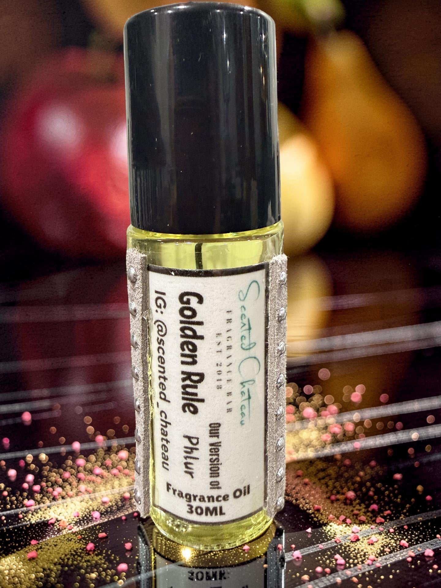 Golden Rule (Phlur Type) Fragrance Oil – Pear Coconut Vanilla Warm Floral Scent | Scented Chateau