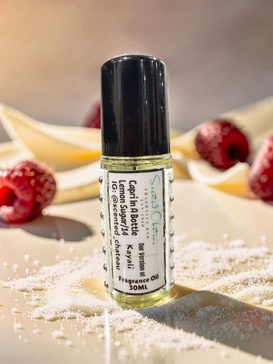 Capri in a Bottle – Lemon Sugar | 14 (Type) Fragrance Oil – Sweet Italian Lemon Vanilla Scent | Scented Chateau