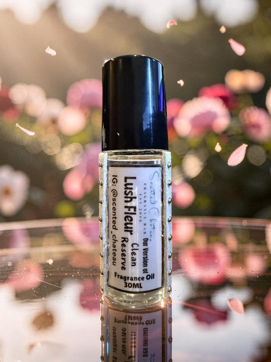Lush Fleur (Clean Type) Fragrance Oil – Fresh Floral Rose Raspberry Musk Scent | Scented Chateau