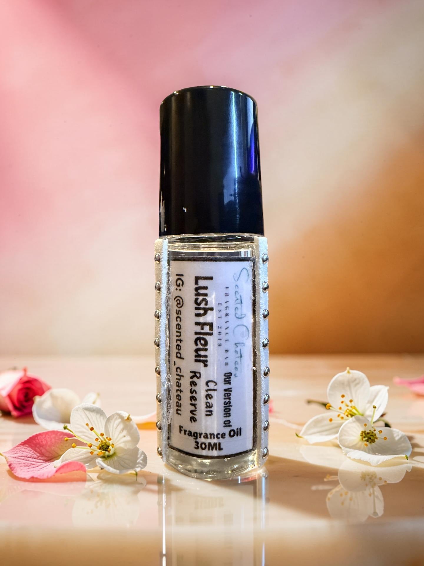 Lush Fleur (Clean Type) Fragrance Oil – Fresh Floral Rose Raspberry Musk Scent | Scented Chateau