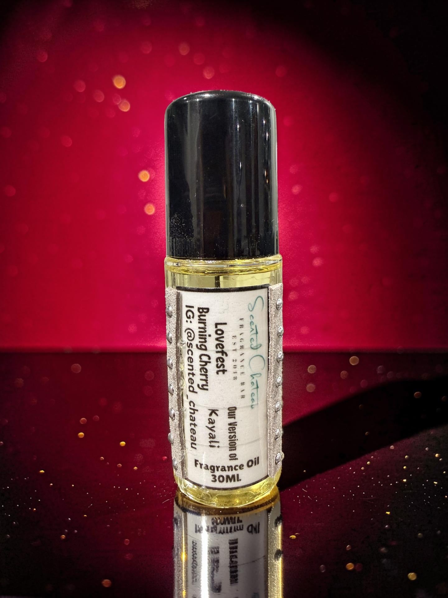 Lovefest Burning (Kayali Type) Fragrance Oil – Dark Cherry Smoky Amber Scent | Scented Chateau