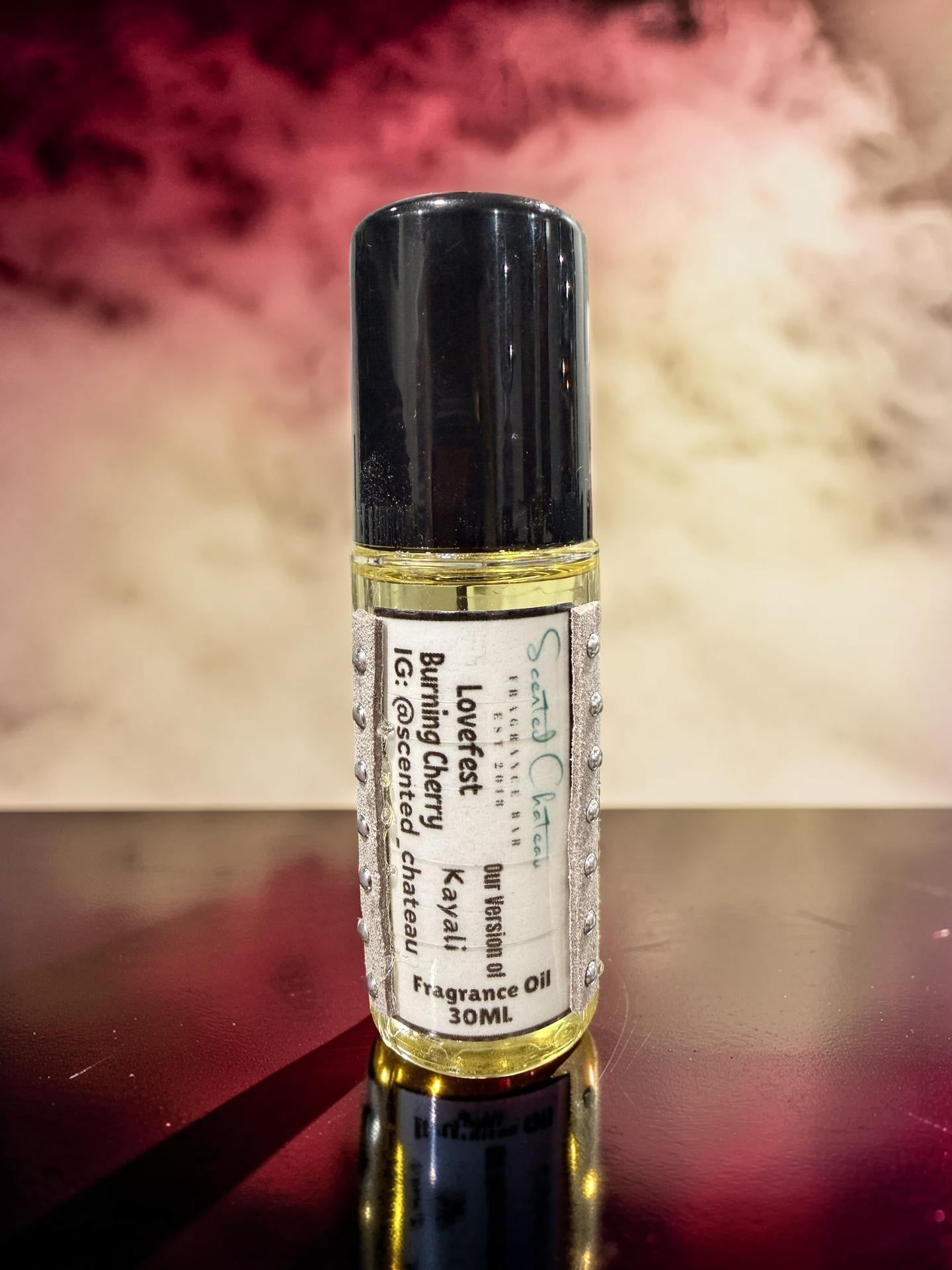Lovefest Burning (Kayali Type) Fragrance Oil – Dark Cherry Smoky Amber Scent | Scented Chateau