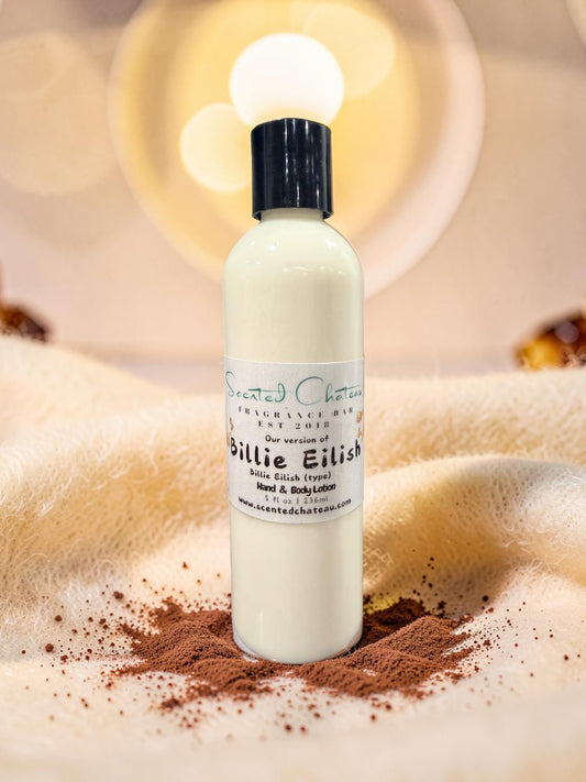 Eilish Inspired Hand & Body Lotion | Warm Vanilla, Tonka & Amber | Scented Chateau