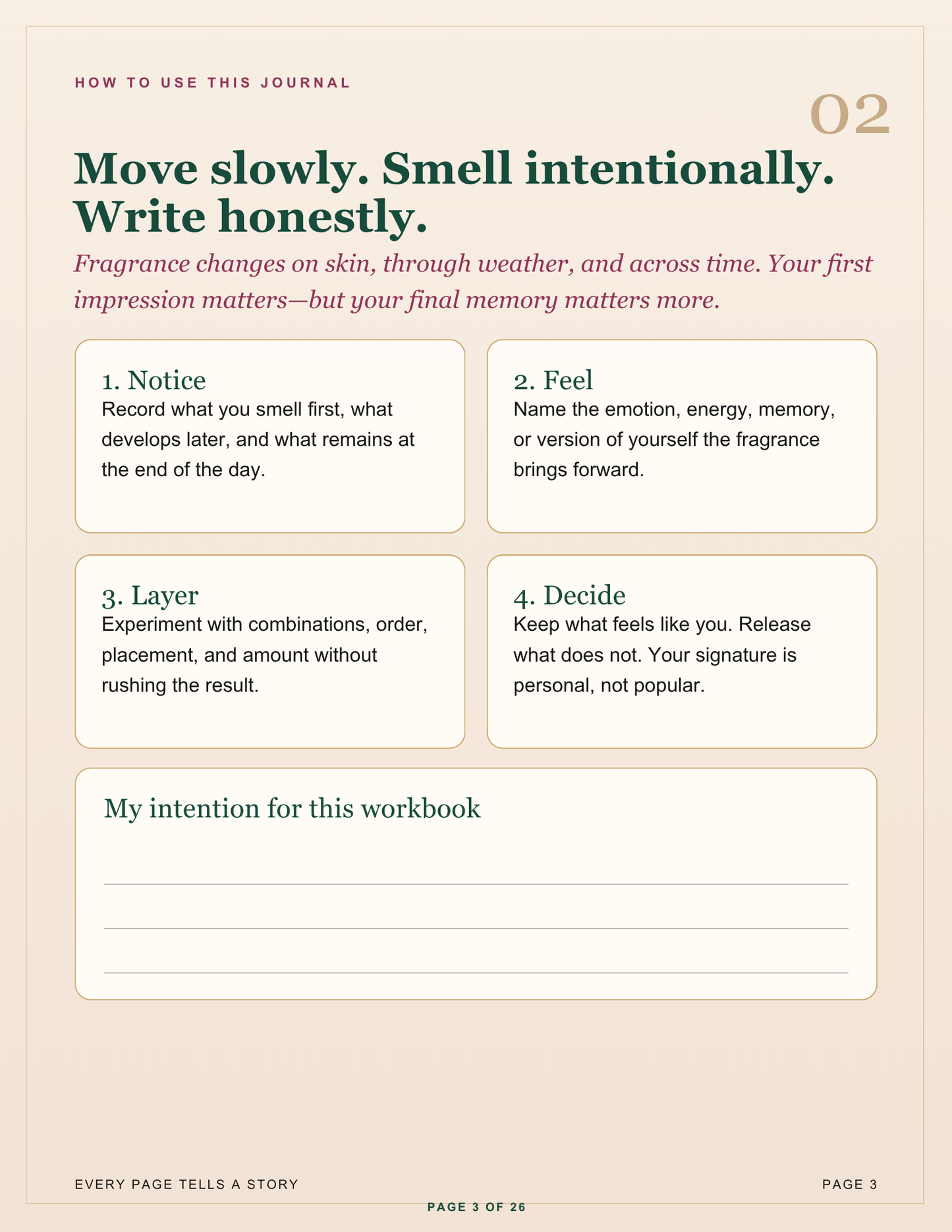 My Signature Scent Story™ Luxury Fragrance Workbook & Journal | Printable Digital PDF